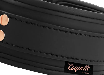 COQUETTE CHIC DESIRE - FANTASY-HALSKETTE AUS VEGANEM LEDER MIT RIEMEN UND NEOPRENFUTTER