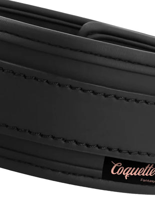 COQUETTE CHIC DESIRE - FANTASY-HALSKETTE AUS VEGANEM LEDER MIT RIEMEN UND NEOPRENFUTTER