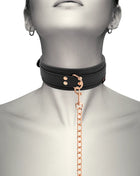 COQUETTE CHIC DESIRE - FANTASY-HALSKETTE AUS VEGANEM LEDER MIT RIEMEN UND NEOPRENFUTTER