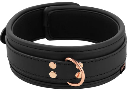 COQUETTE CHIC DESIRE - FANTASY-HALSKETTE AUS VEGANEM LEDER MIT RIEMEN UND NEOPRENFUTTER