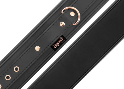 COQUETTE CHIC DESIRE - FANTASY-HANDSCHELLEN AUS VEGANEM LEDER MIT NOPRENE-FUTTER