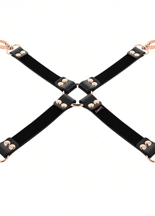 COQUETTE CHIC DESIRE – Fantasy Hogtie-Verbinder aus veganem Leder - Bondage-Set