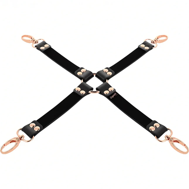 COQUETTE CHIC DESIRE – Fantasy Hogtie-Verbinder aus veganem Leder - Bondage-Set