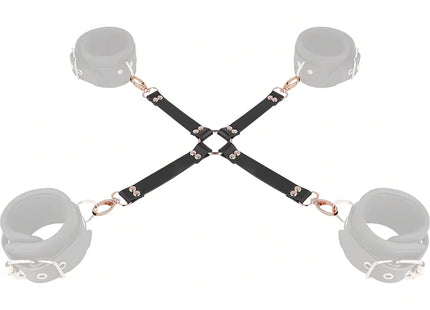COQUETTE CHIC DESIRE – Fantasy Hogtie-Verbinder aus veganem Leder - Bondage-Set