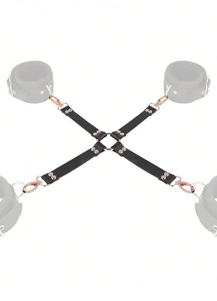 COQUETTE CHIC DESIRE – Fantasy Hogtie-Verbinder aus veganem Leder - Bondage-Set