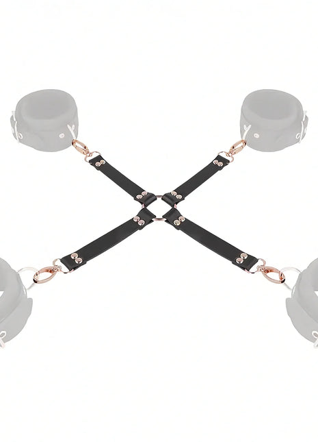 COQUETTE CHIC DESIRE – Fantasy Hogtie-Verbinder aus veganem Leder - Bondage-Set