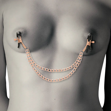 COQUETTE CHIC DESIRE - FANTASY-NIPPELCLIPS AUS METALL MIT KETTE - Nippelklemmen