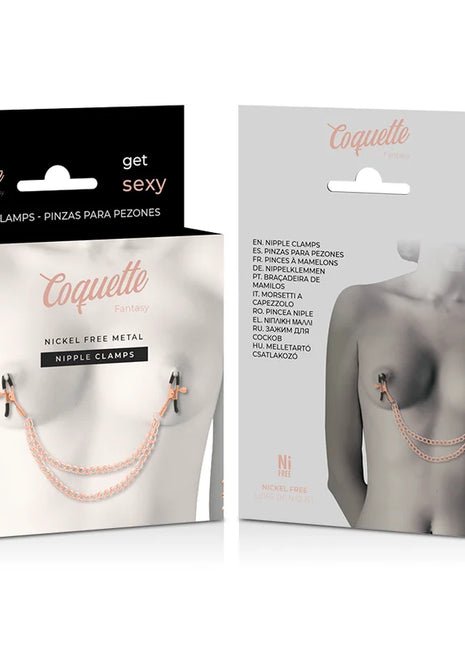 COQUETTE CHIC DESIRE - FANTASY-NIPPELCLIPS AUS METALL MIT KETTE - Nippelklemmen