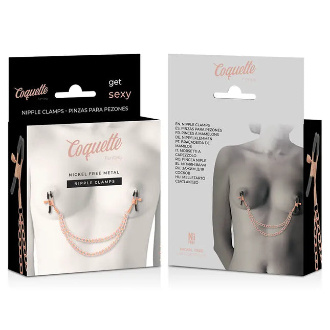 COQUETTE CHIC DESIRE - FANTASY-NIPPELCLIPS AUS METALL MIT KETTE - Nippelklemmen