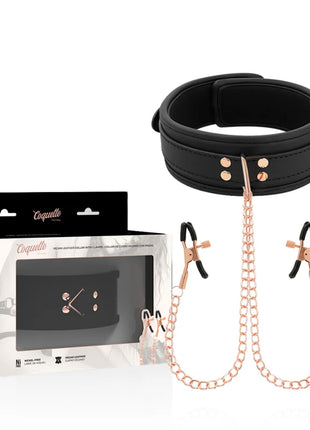 COQUETTE CHIC DESIRE - FANTASY-NIPPELKLEMMEN-HALSKETTE MIT NEOPRENFUTTER