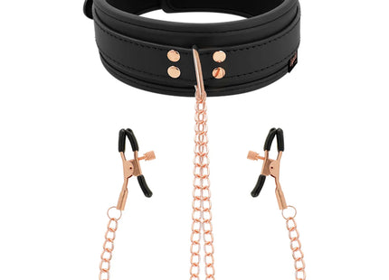 COQUETTE CHIC DESIRE - FANTASY-NIPPELKLEMMEN-HALSKETTE MIT NEOPRENFUTTER