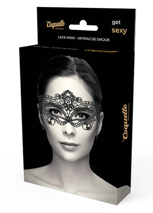 COQUETTE CHIC DESIRE - FEINE SCHWARZE SPITZENMASKE - Spitzenmaske