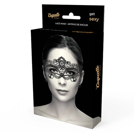 COQUETTE CHIC DESIRE - FEINE SCHWARZE SPITZENMASKE - Spitzenmaske