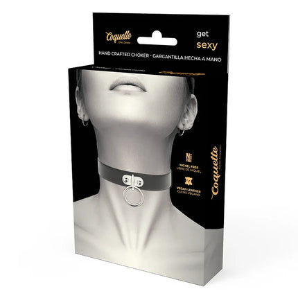 COQUETTE CHIC DESIRE - HALSKETTE AUS VEGANEM LEDER FETISCH-ACCESSOIRE - Halskette