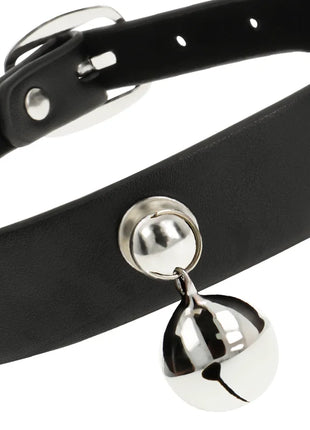 COQUETTE CHIC DESIRE - HALSKETTE AUS VEGANEM LEDER FÜR DAMEN RASSEL-ZUBEHÖR - Halskette