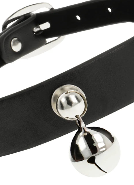 COQUETTE CHIC DESIRE - HALSKETTE AUS VEGANEM LEDER FÜR DAMEN RASSEL-ZUBEHÖR - Halskette