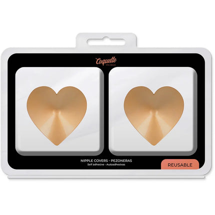 COQUETTE CHIC DESIRE - NIPPELABDECKUNGEN GOLDENE HERZEN - Nippelcover
