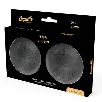 COQUETTE CHIC DESIRE - NIPPELCOVER AUS SCHWARZER SPITZE - Nippelcover
