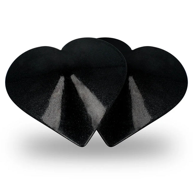 COQUETTE CHIC DESIRE - NIPPELCOVER MIT SCHWARZEN HERZEN - Nippelcover
