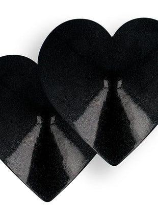 COQUETTE CHIC DESIRE - NIPPELCOVER MIT SCHWARZEN HERZEN - Nippelcover
