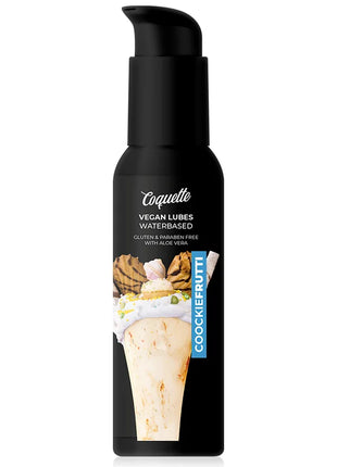 Black coquette cookiefrutti veganes wasserbasiertes gleitmittel in eleganter pumpflasche mit eiscremedesign
