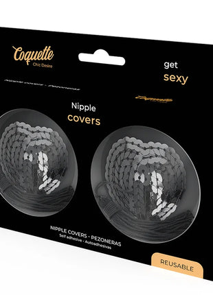COQUETTE CHIC DESIRE - SCHWARZE PAILLETTEN-NIPPELCOVER - Nippelcover