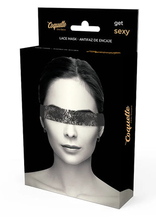 COQUETTE CHIC DESIRE - SCHWARZE SPITZENMASKE MIT BAND - Spitzenmaske