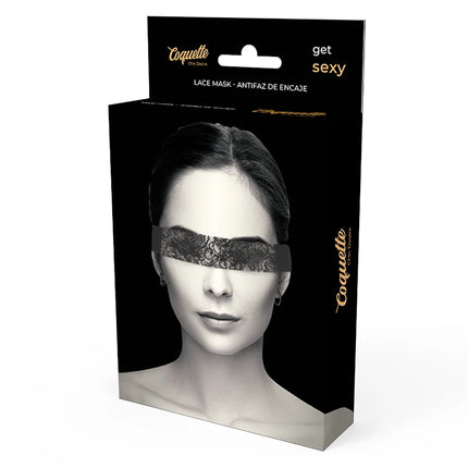 COQUETTE CHIC DESIRE - SCHWARZE SPITZENMASKE MIT BAND - Spitzenmaske