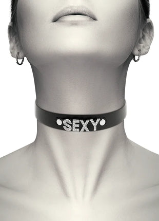 COQUETTE CHIC DESIRE - SEXY VEGANES LEDER-HALSBAND - Halskette