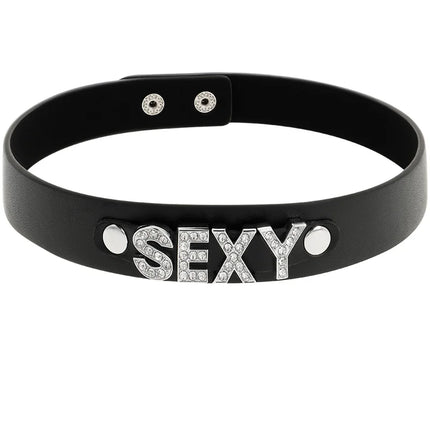 COQUETTE CHIC DESIRE - SEXY VEGANES LEDER-HALSBAND - Halskette