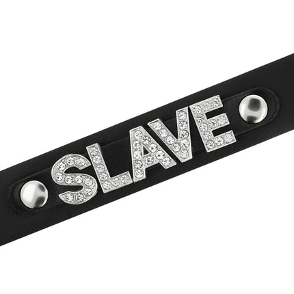 COQUETTE CHIC DESIRE - SKLAVEN-HALSBAND AUS VEGANEM LEDER - Halskette