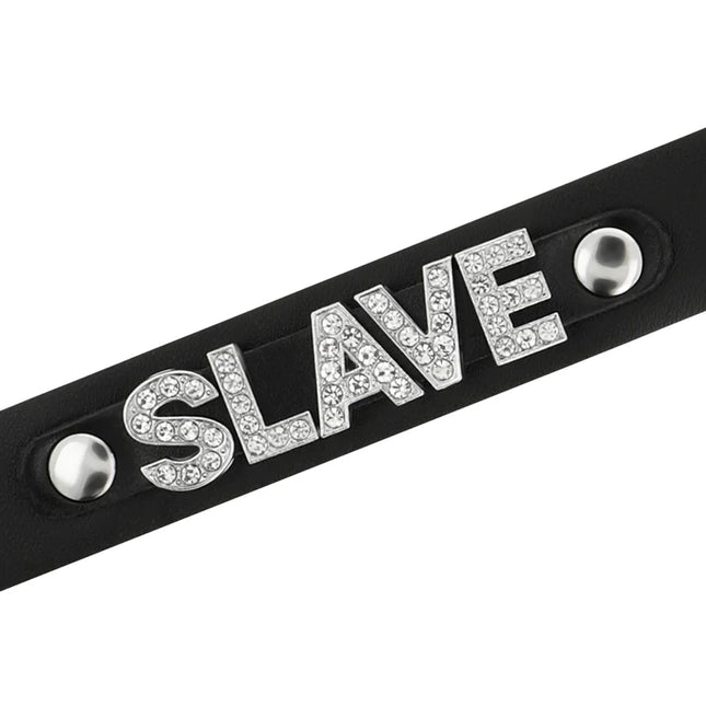COQUETTE CHIC DESIRE - SKLAVEN-HALSBAND AUS VEGANEM LEDER - Halskette