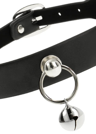 COQUETTE CHIC DESIRE - VEGANE LEDER-HALSKETTE DAMEN-ACCESSOIRE RASSEL/REIFEN - Halskette