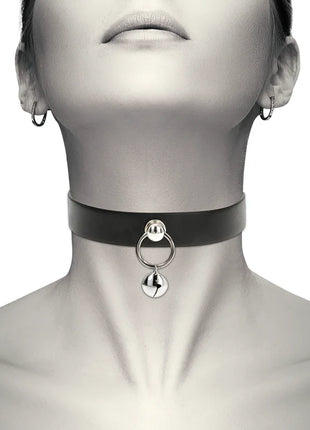 COQUETTE CHIC DESIRE - VEGANE LEDER-HALSKETTE DAMEN-ACCESSOIRE RASSEL/REIFEN - Halskette