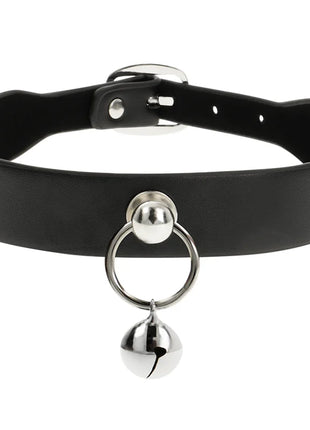 COQUETTE CHIC DESIRE - VEGANE LEDER-HALSKETTE DAMEN-ACCESSOIRE RASSEL/REIFEN - Halskette