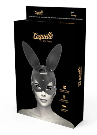 COQUETTE CHIC DESIRE - VEGANE LEDERMASKE MIT HASENOHREN - Kunstledermaske