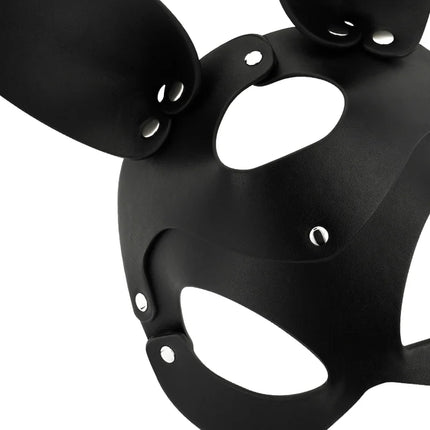 COQUETTE CHIC DESIRE - VEGANE LEDERMASKE MIT HASENOHREN - Kunstledermaske