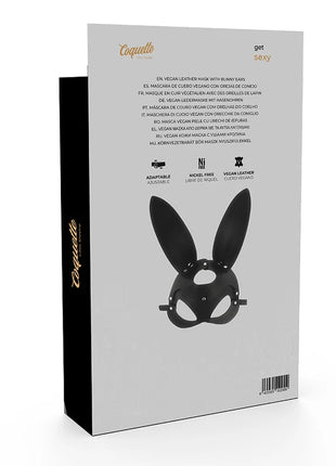 COQUETTE CHIC DESIRE - VEGANE LEDERMASKE MIT HASENOHREN - Kunstledermaske