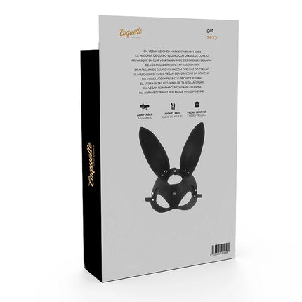 COQUETTE CHIC DESIRE - VEGANE LEDERMASKE MIT HASENOHREN - Kunstledermaske