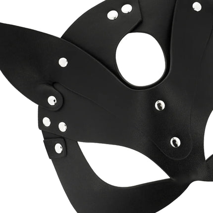 COQUETTE CHIC DESIRE - VEGANE LEDERMASKE MIT KATZENOHREN - Kunstledermaske