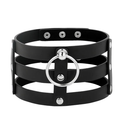 COQUETTE CHIC DESIRE - VEGANES LEDER-HALSBAND IM FETISCH-STIL - Halskette