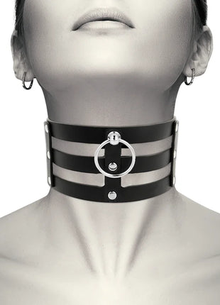 COQUETTE CHIC DESIRE - VEGANES LEDER-HALSBAND IM FETISCH-STIL - Halskette