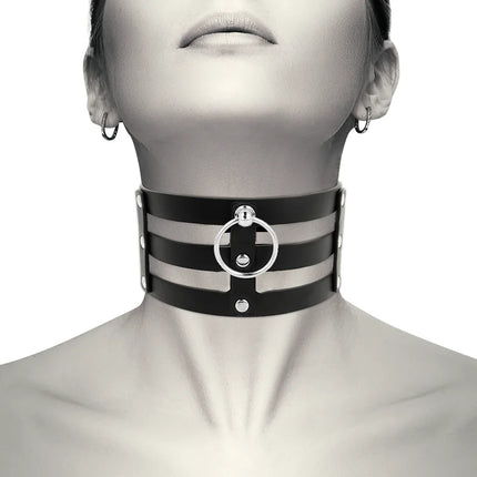 COQUETTE CHIC DESIRE - VEGANES LEDER-HALSBAND IM FETISCH-STIL - Halskette