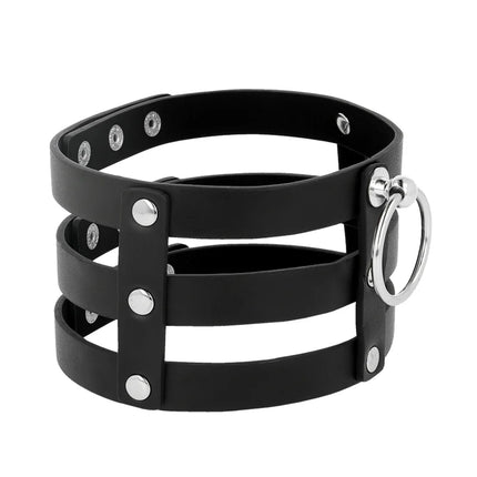 COQUETTE CHIC DESIRE - VEGANES LEDER-HALSBAND IM FETISCH-STIL - Halskette