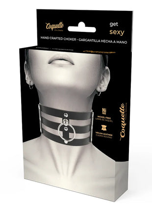 COQUETTE CHIC DESIRE - VEGANES LEDER-HALSBAND IM FETISCH-STIL - Halskette