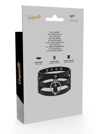 COQUETTE CHIC DESIRE - VEGANES LEDER-HALSBAND IM FETISCH-STIL - Halskette