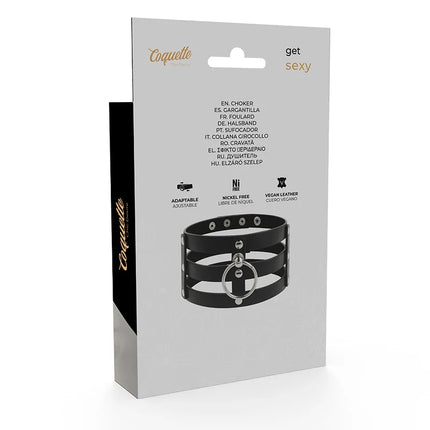 COQUETTE CHIC DESIRE - VEGANES LEDER-HALSBAND IM FETISCH-STIL - Halskette