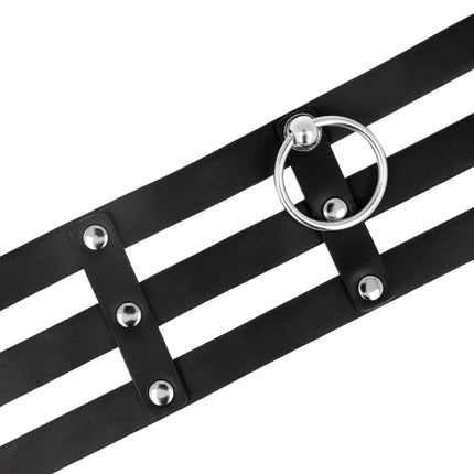 COQUETTE CHIC DESIRE - VEGANES LEDER-HALSBAND IM FETISCH-STIL - Halskette