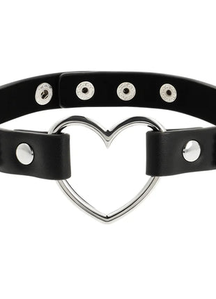 COQUETTE CHIC DESIRE - VEGANES LEDER-HALSBAND MIT HERZ - Halskette
