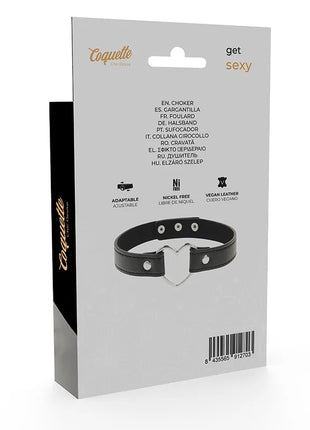 COQUETTE CHIC DESIRE - VEGANES LEDER-HALSKETTE-HERZ-ACCESSOIRE - Halskette